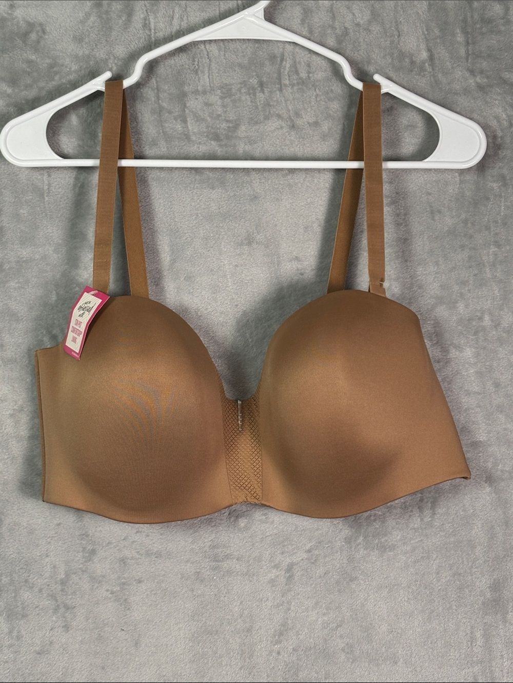 NWT New Maidenform Wirefree Light Lined Soft Cup Beige Tan Bra 40D